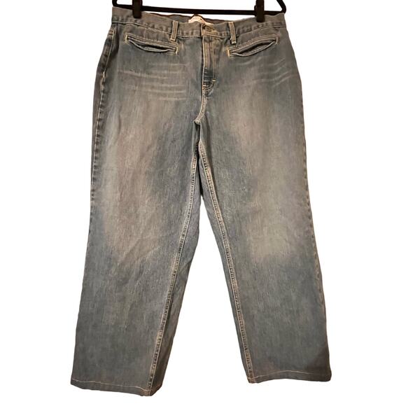 Tommy Hilfiger Vintage Y2K Jeans Size 16 Flat front pockets, no back pockets - Picture 1 of 5
